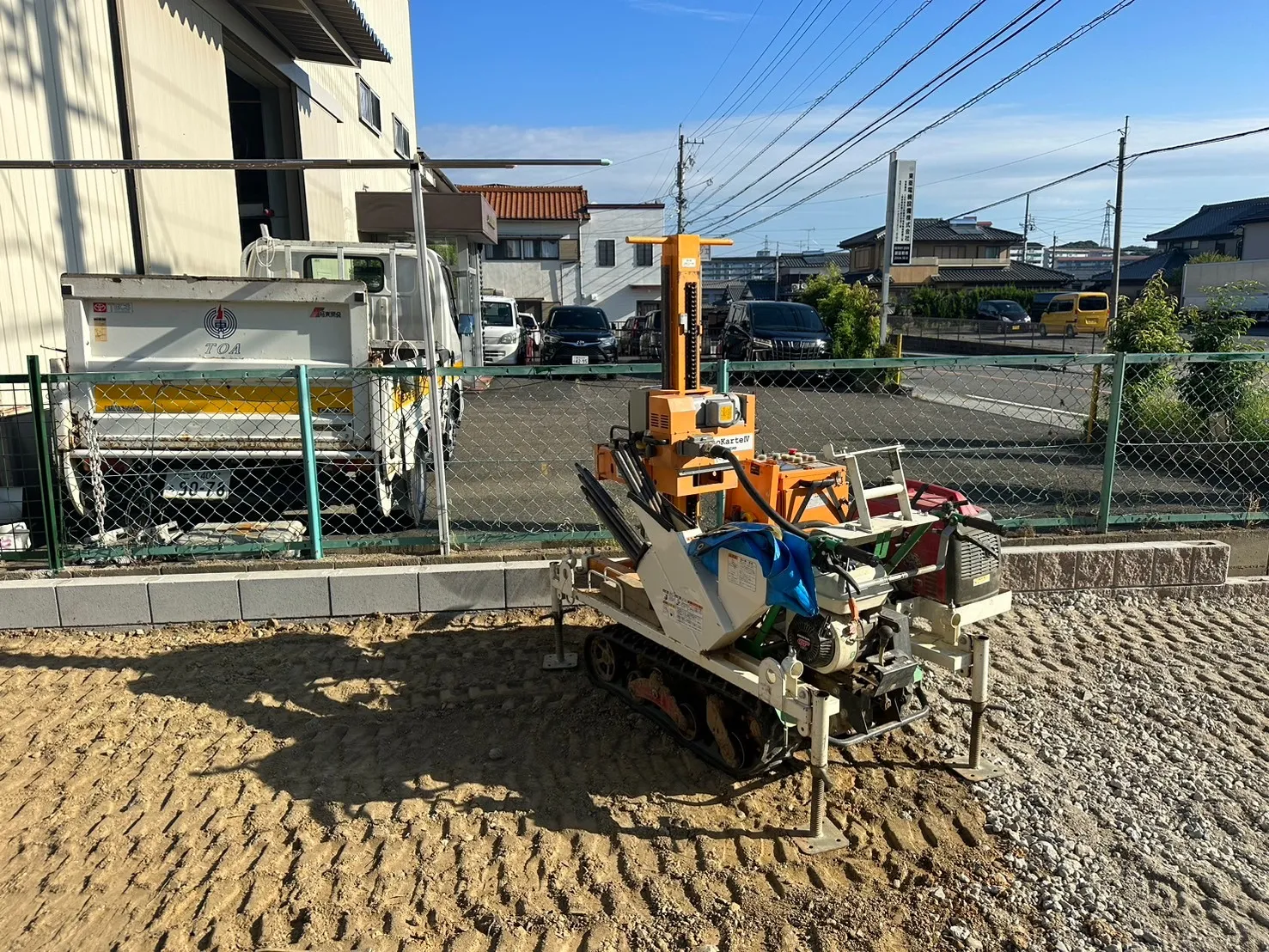 本日の地盤調査