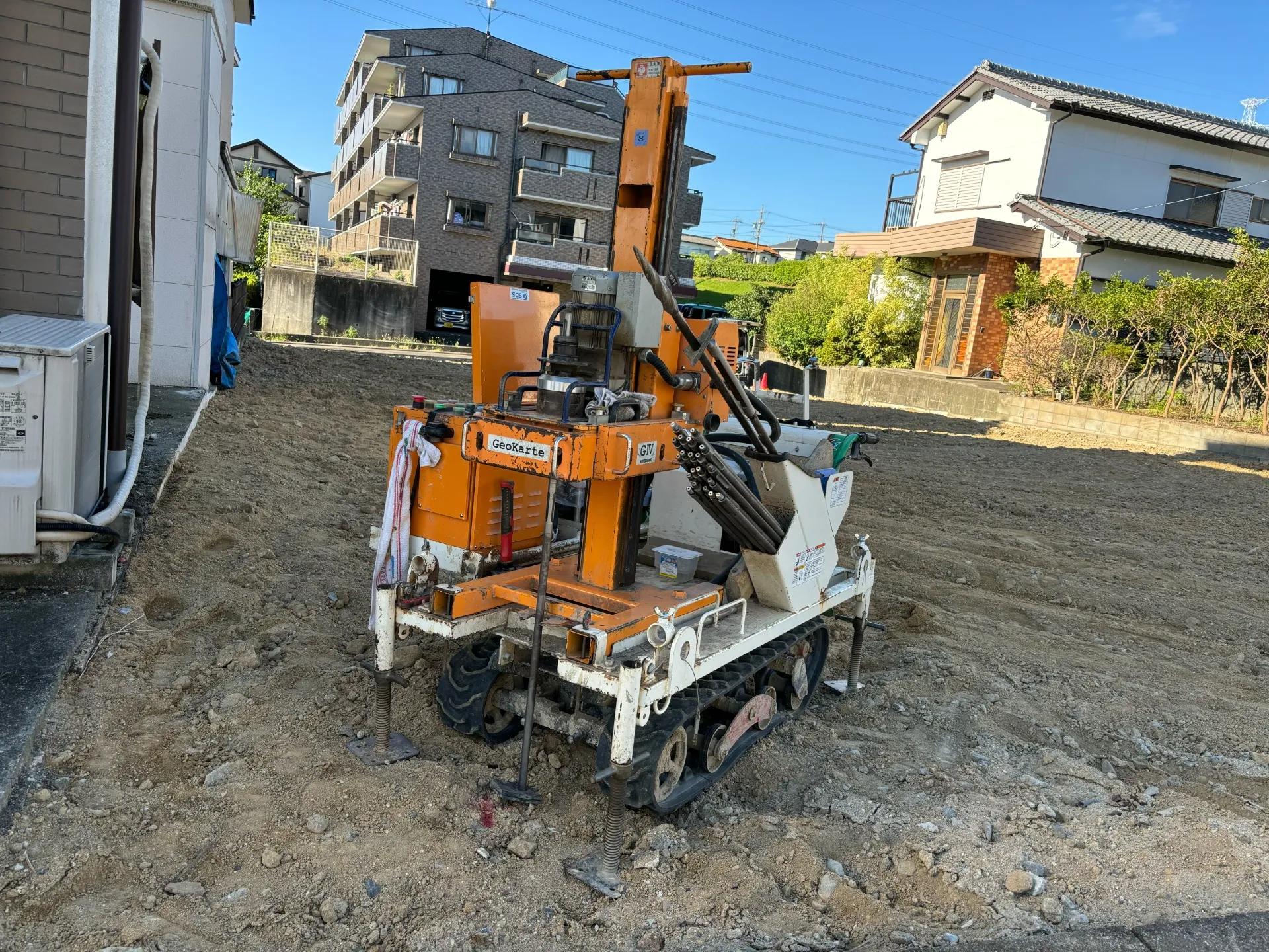 本日の地盤調査