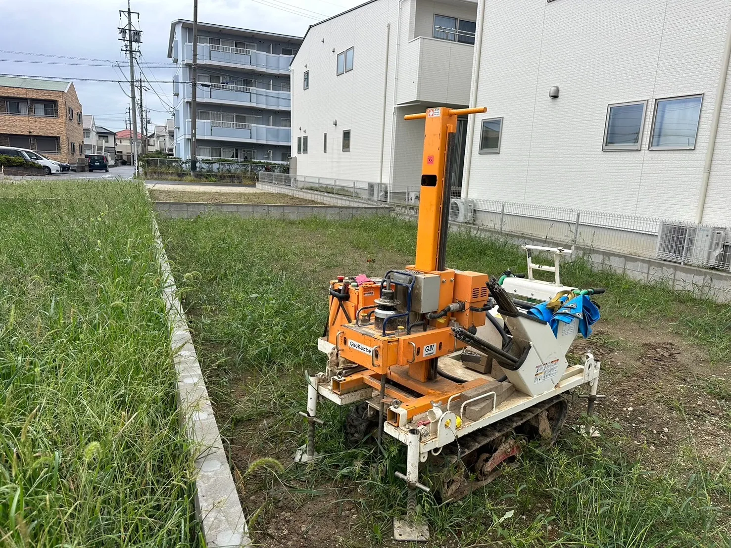 本日の地盤調査