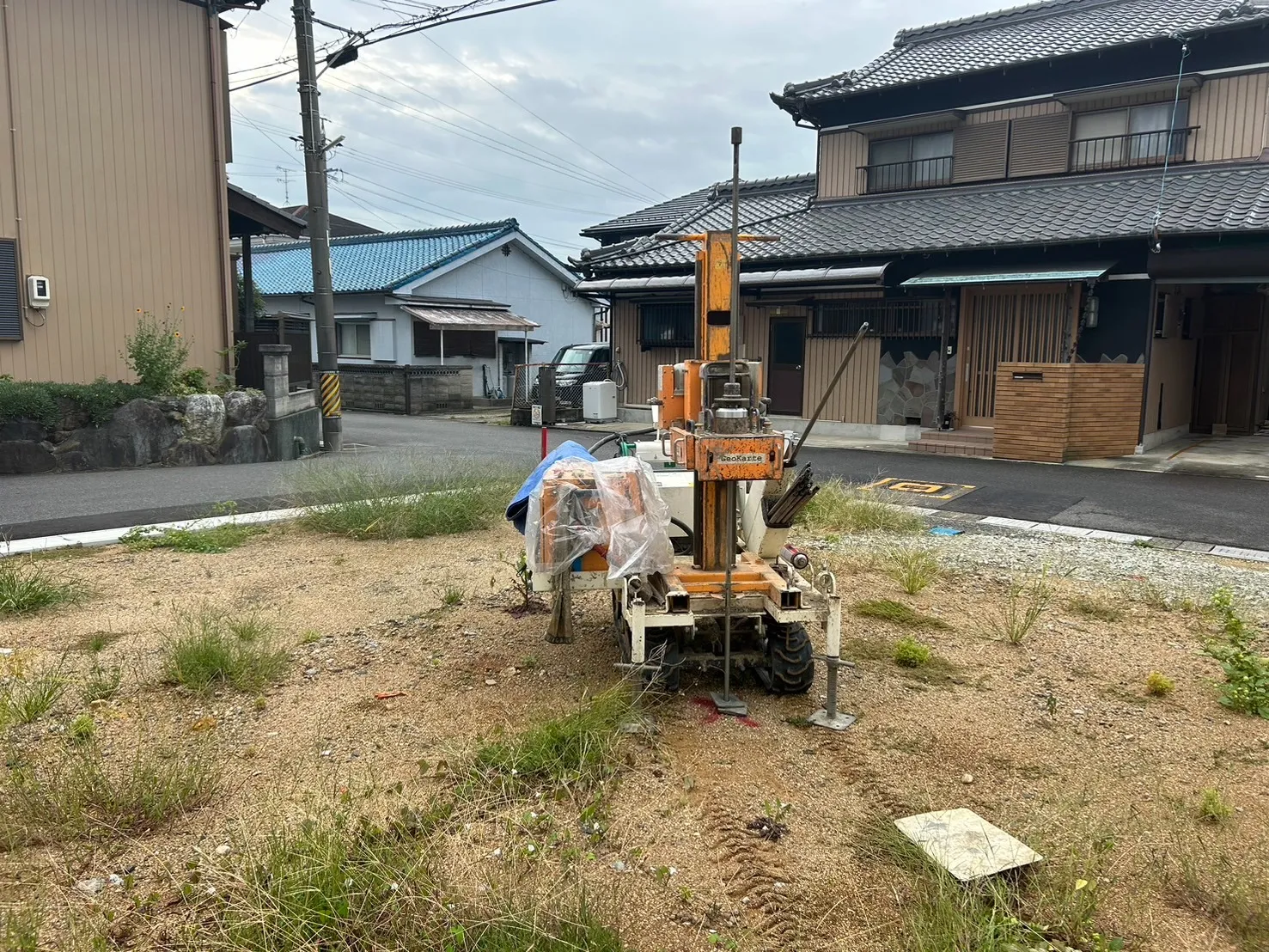 本日の地盤調査