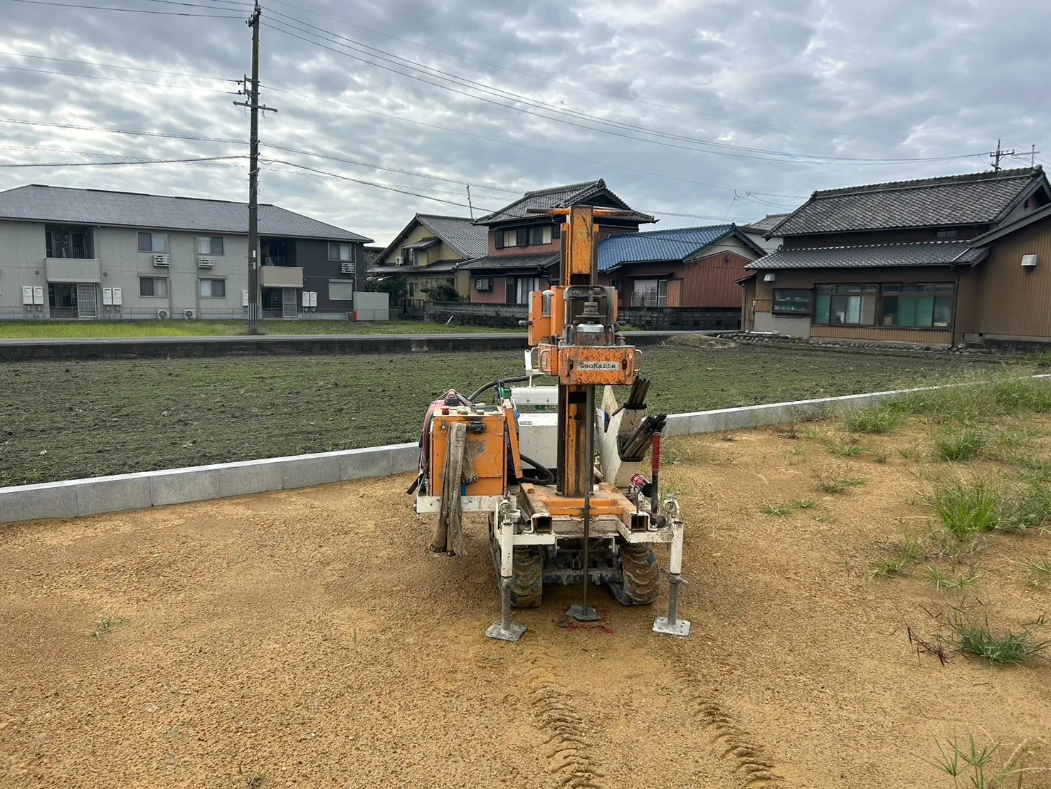 本日の地盤調査