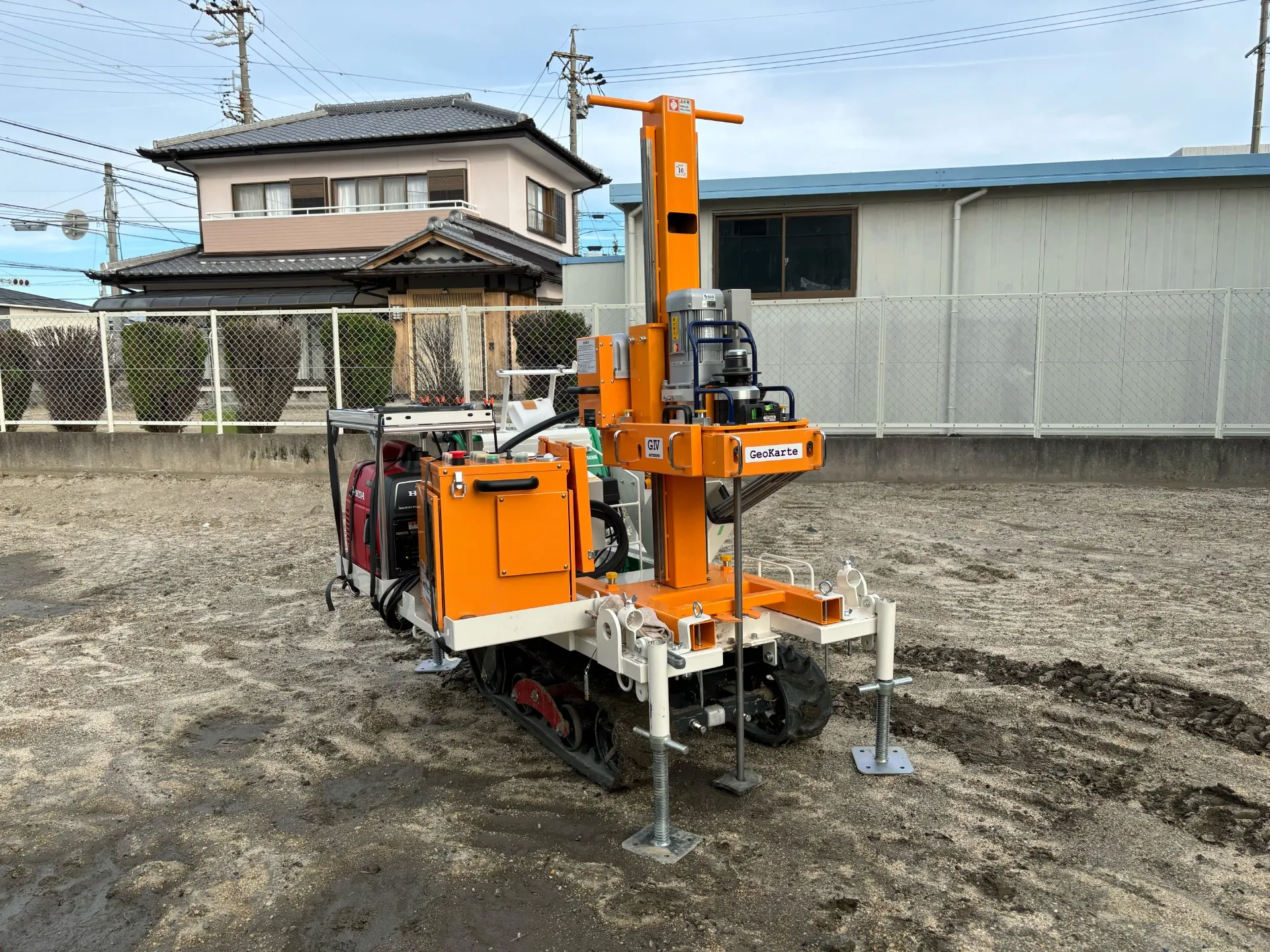 本日の地盤調査