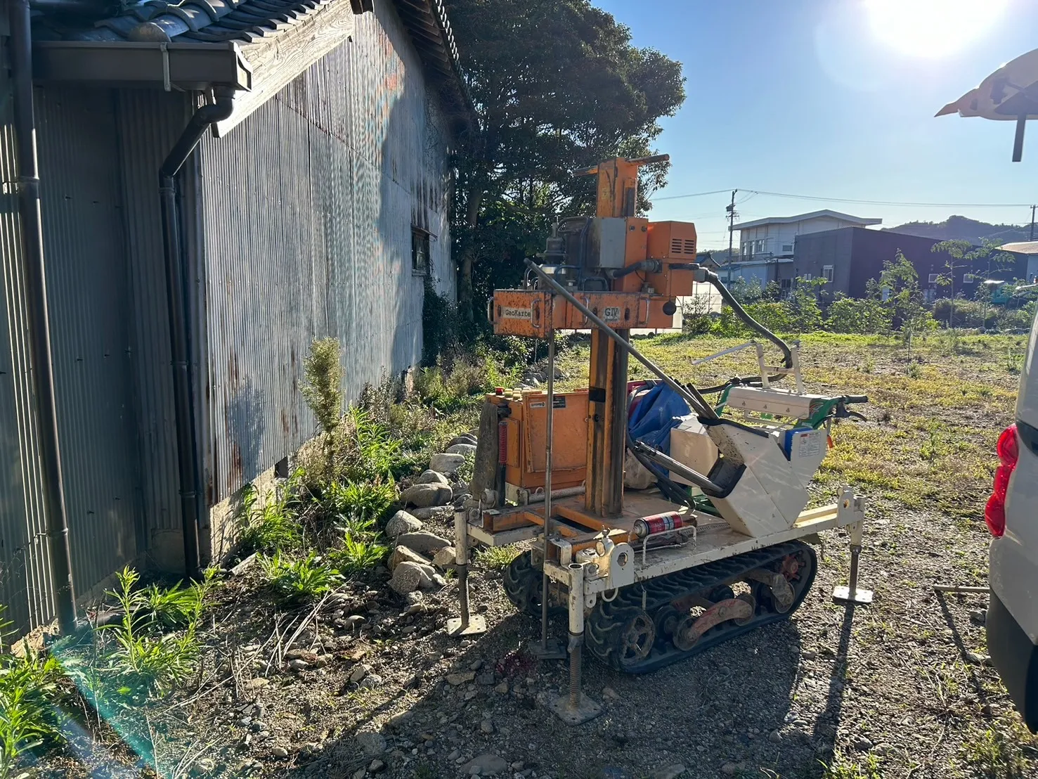 本日の地盤調査