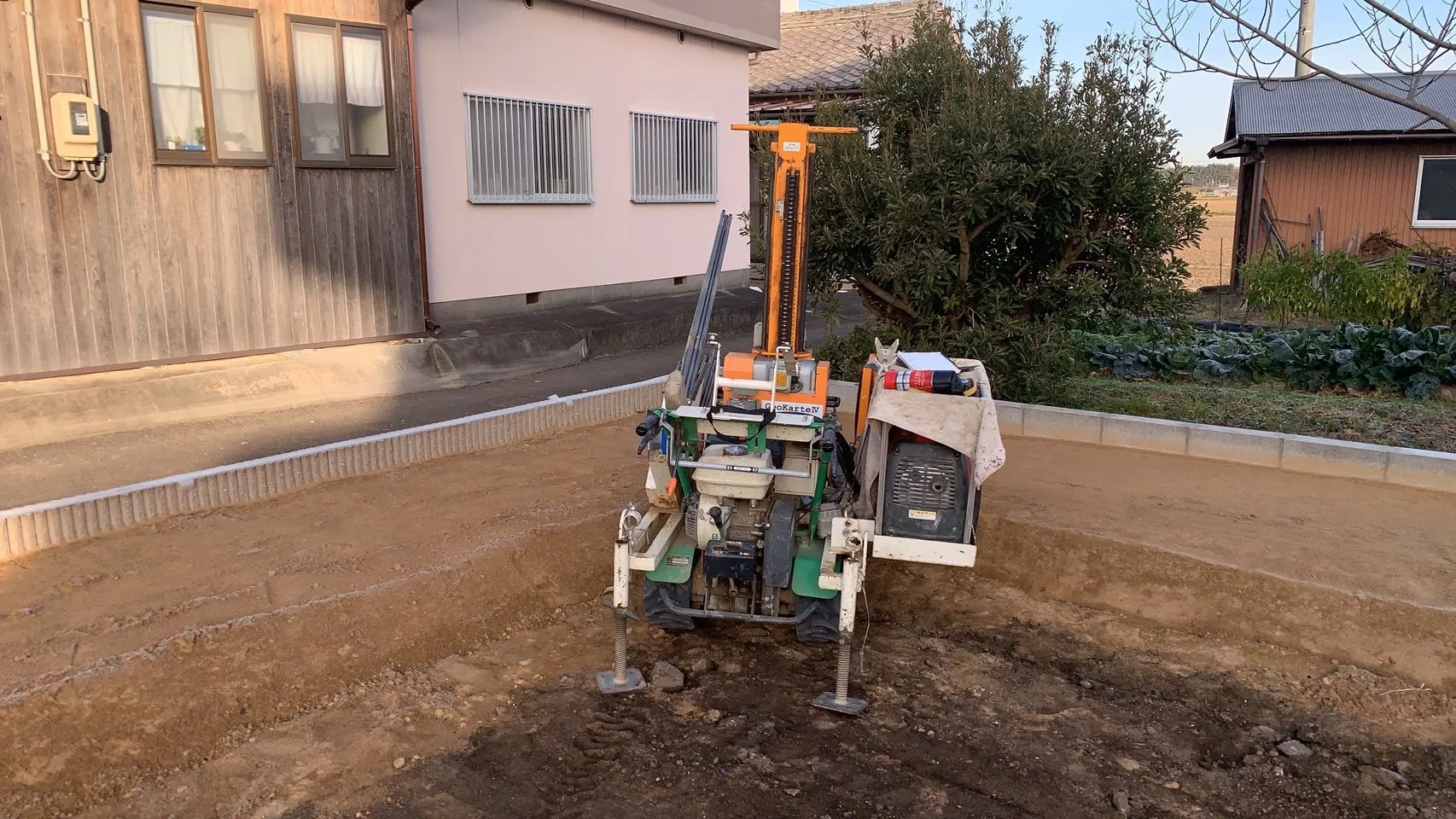 本日の地盤調査