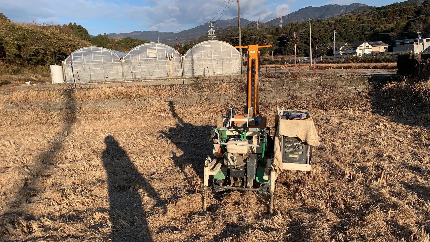 本日の地盤調査