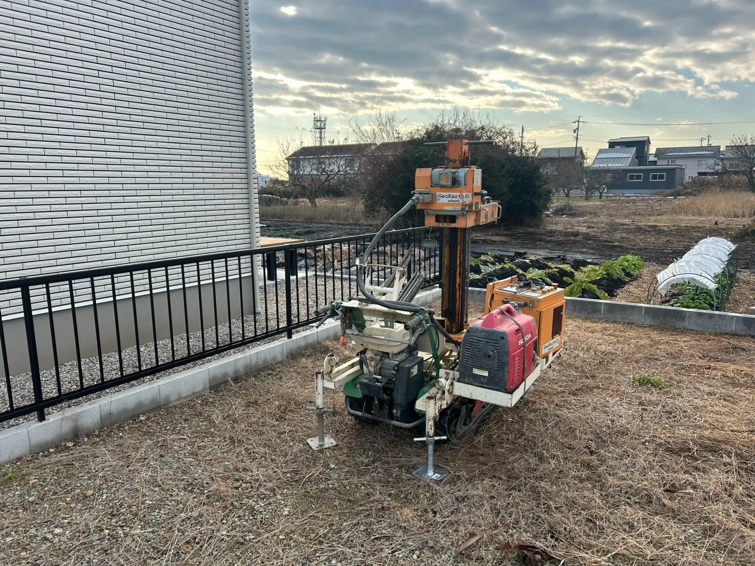 本日の地盤調査