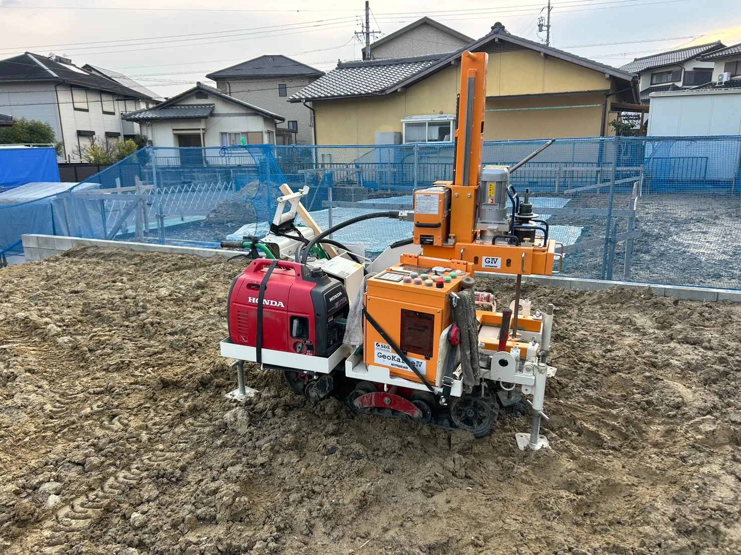 本日の地盤調査