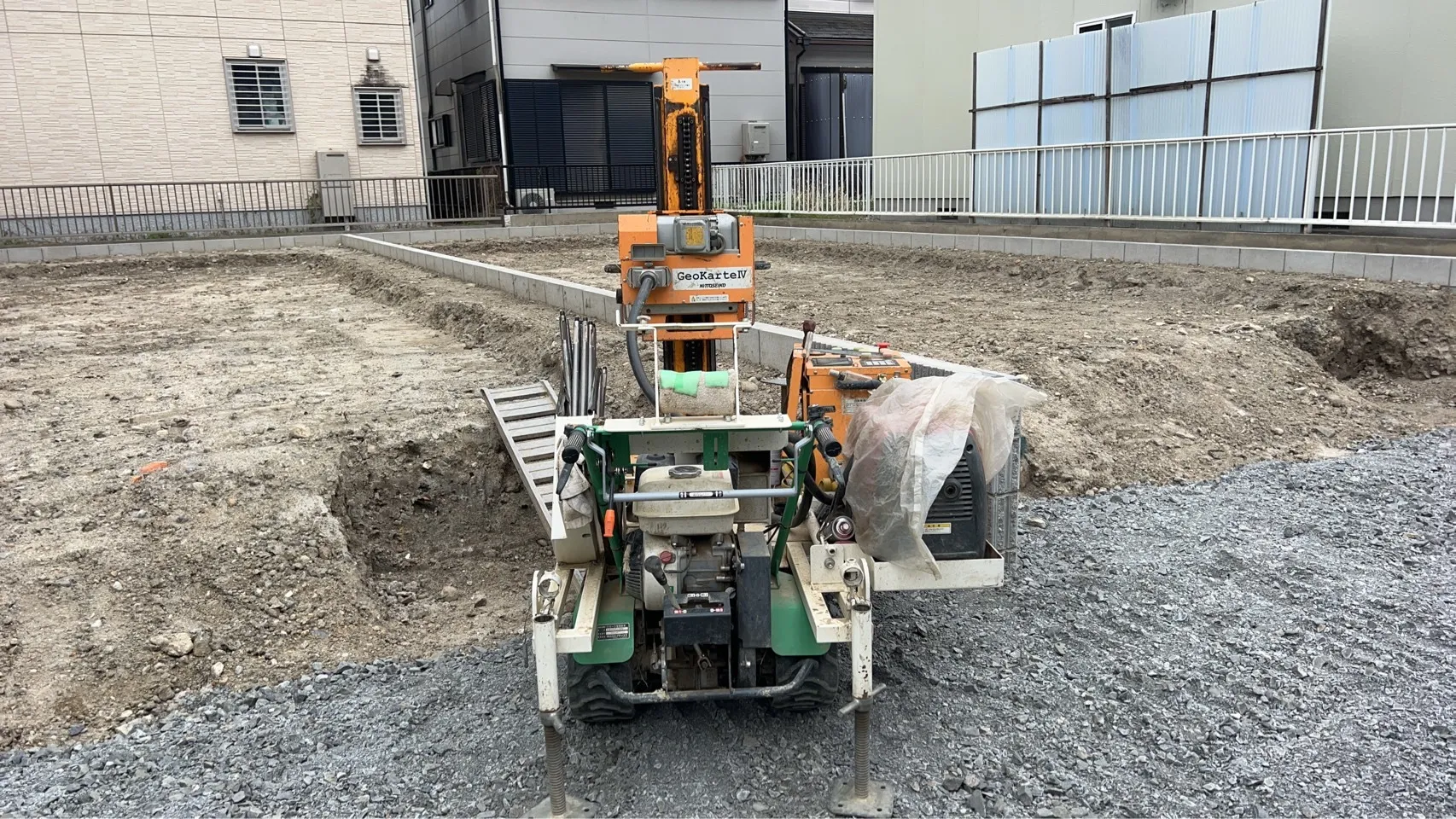 本日の地盤調査