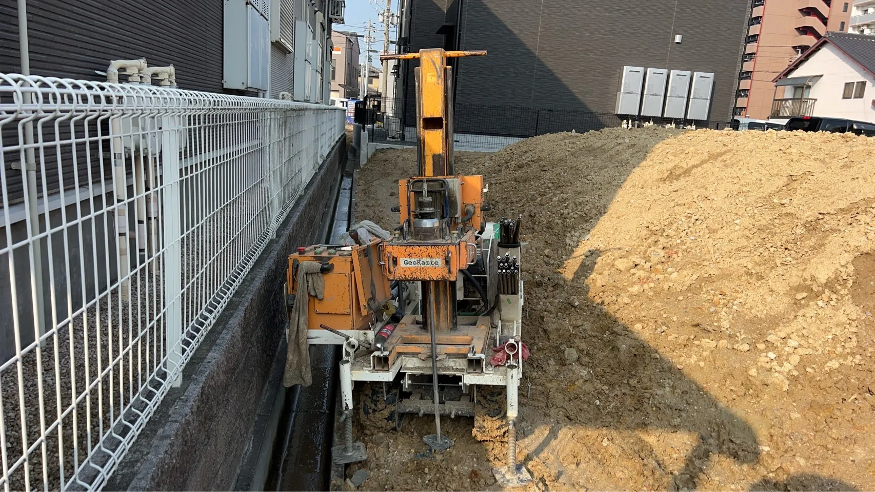 本日の地盤調査