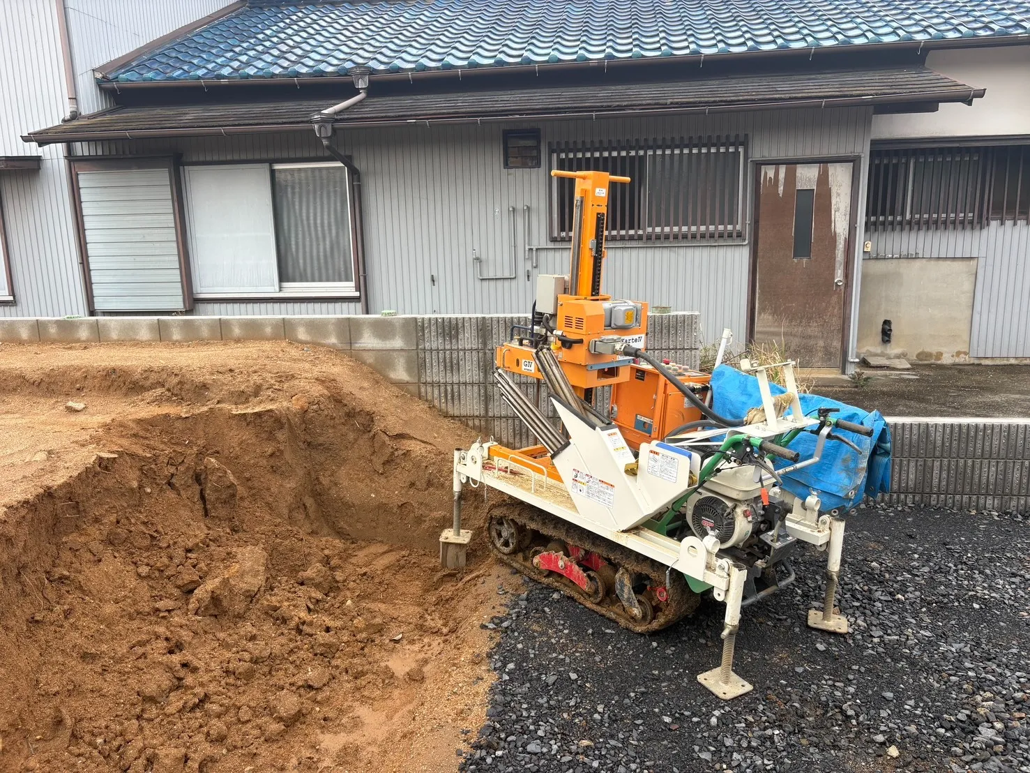 本日の地盤調査