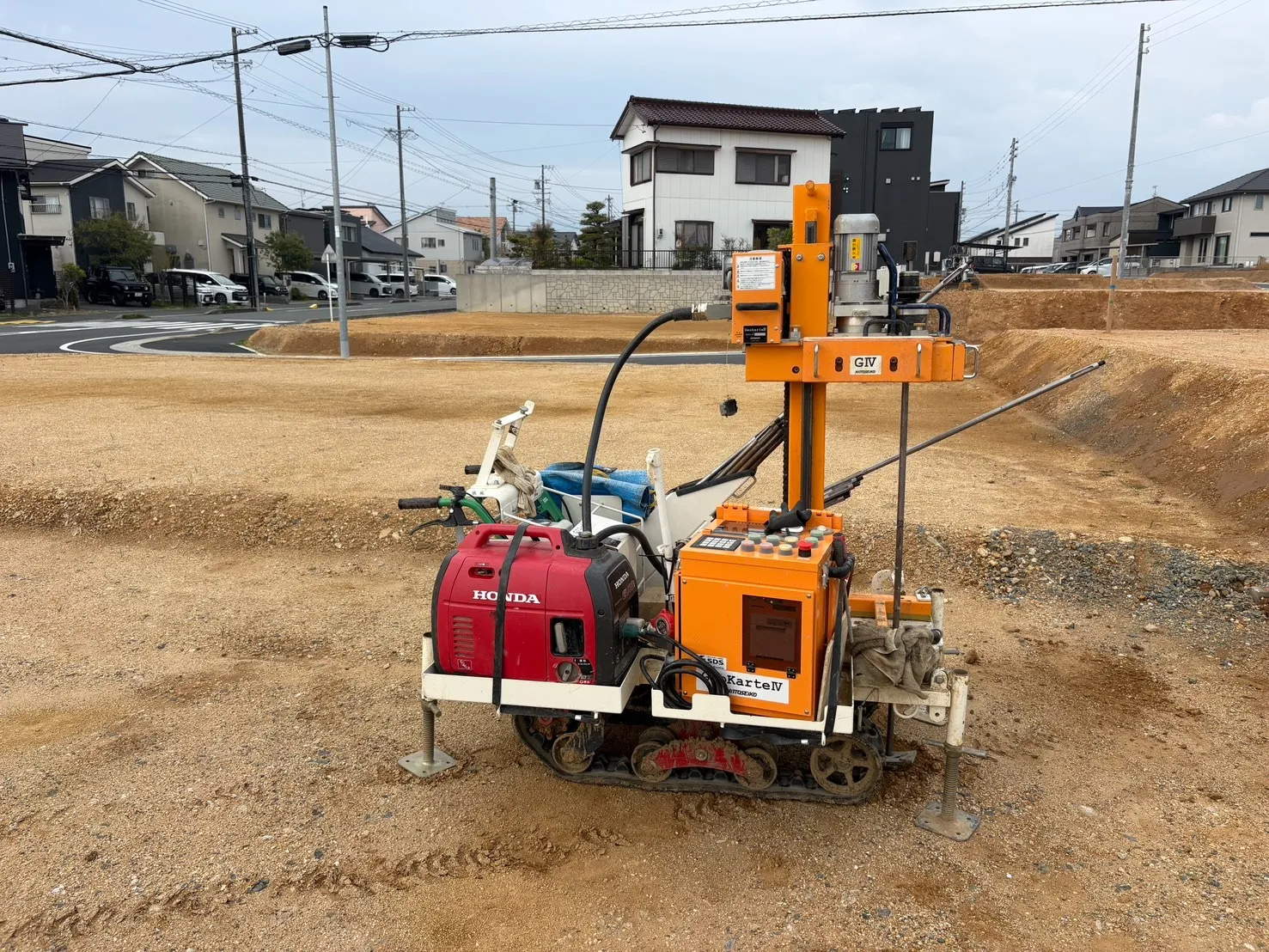 本日の地盤調査