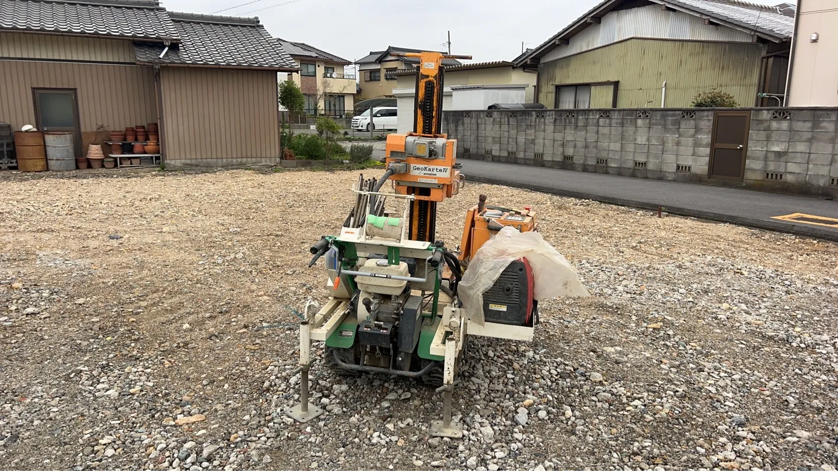 本日の地盤調査