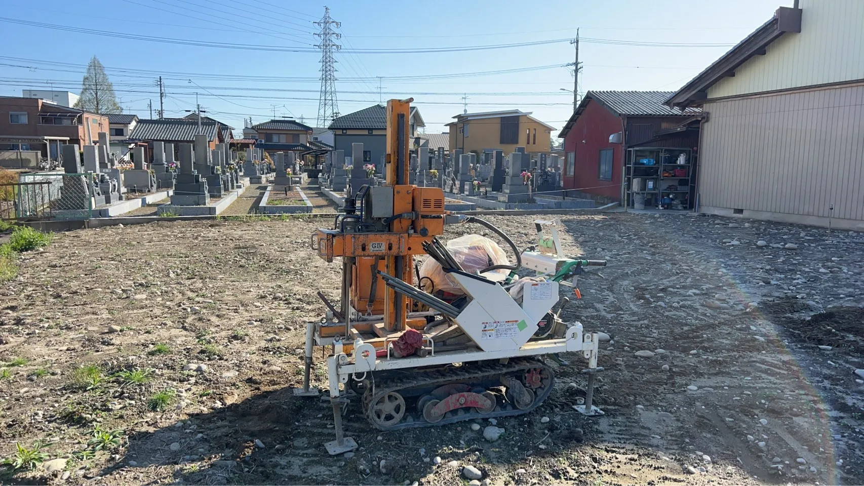 本日の地盤調査