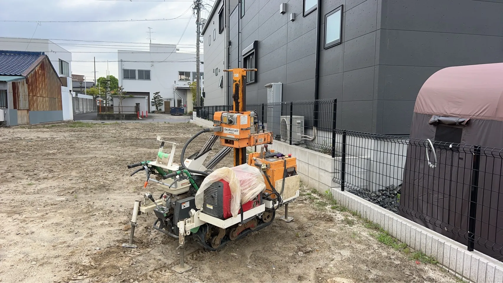 本日の地盤調査