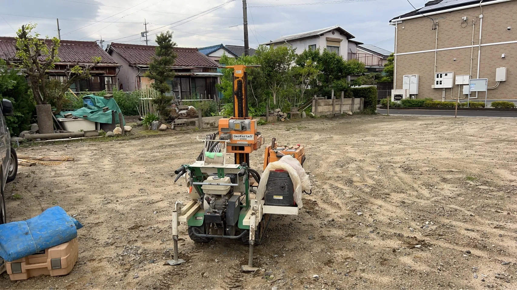 本日の地盤調査