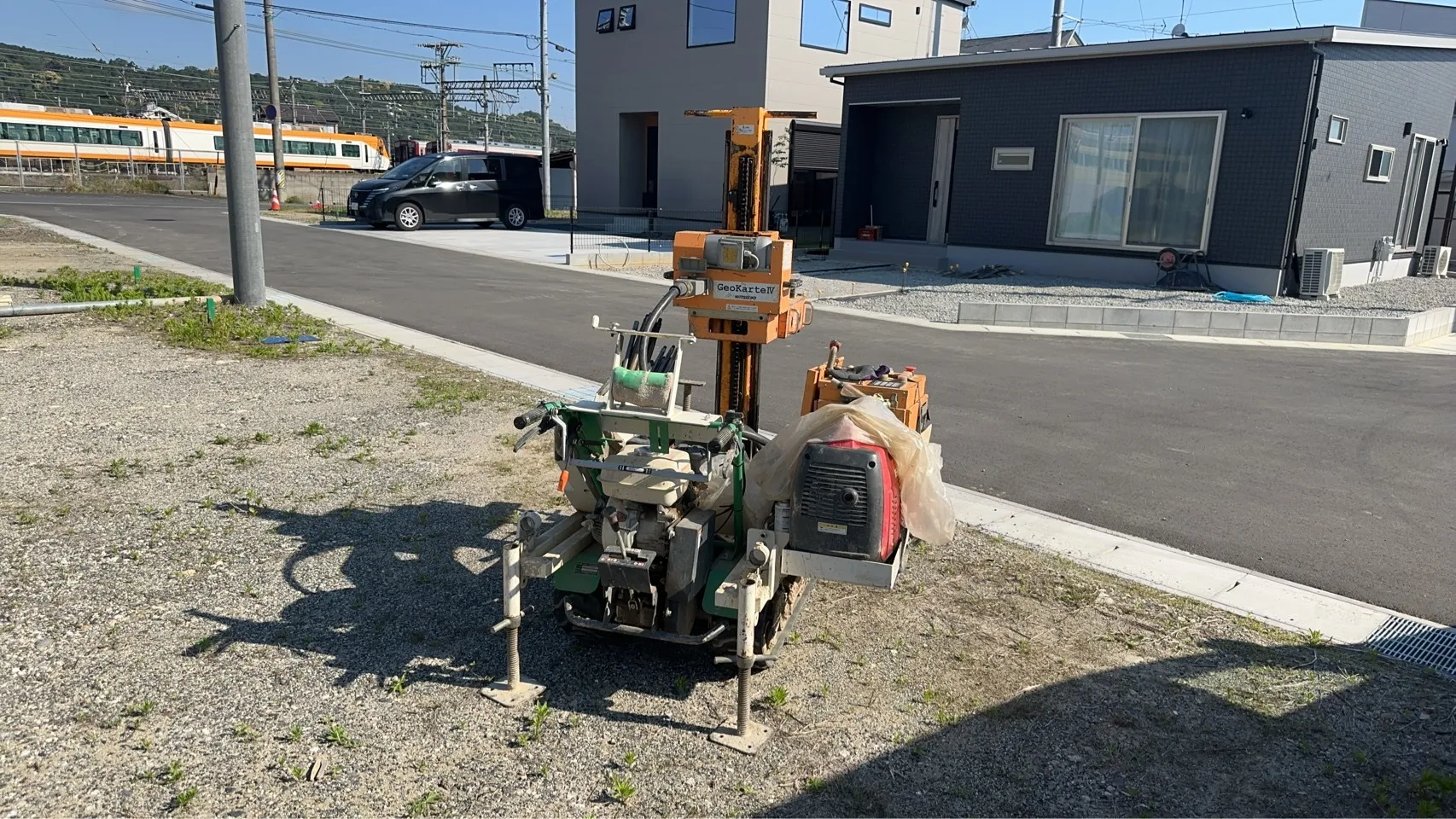 本日の地盤調査