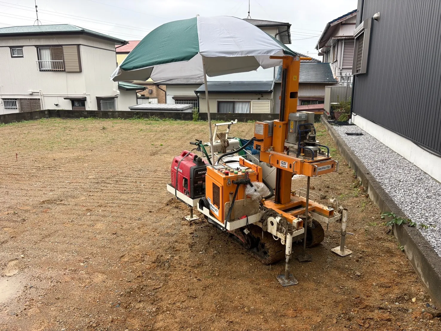 本日の地盤調査
