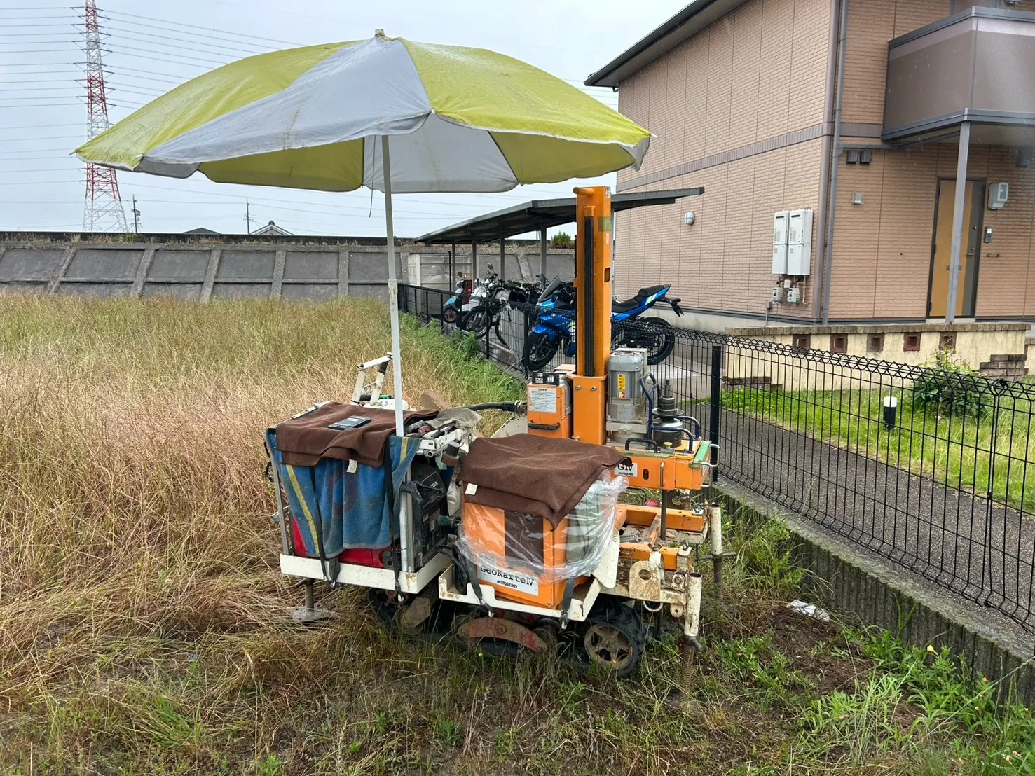 本日の地盤調査