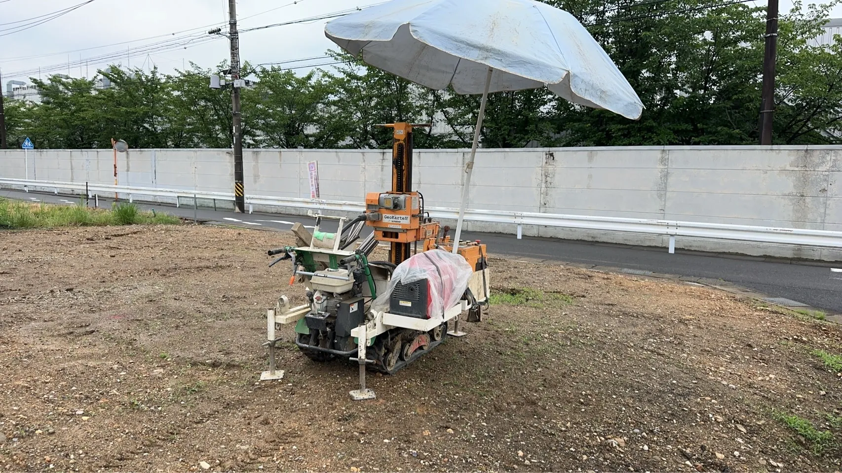 本日の地盤調査