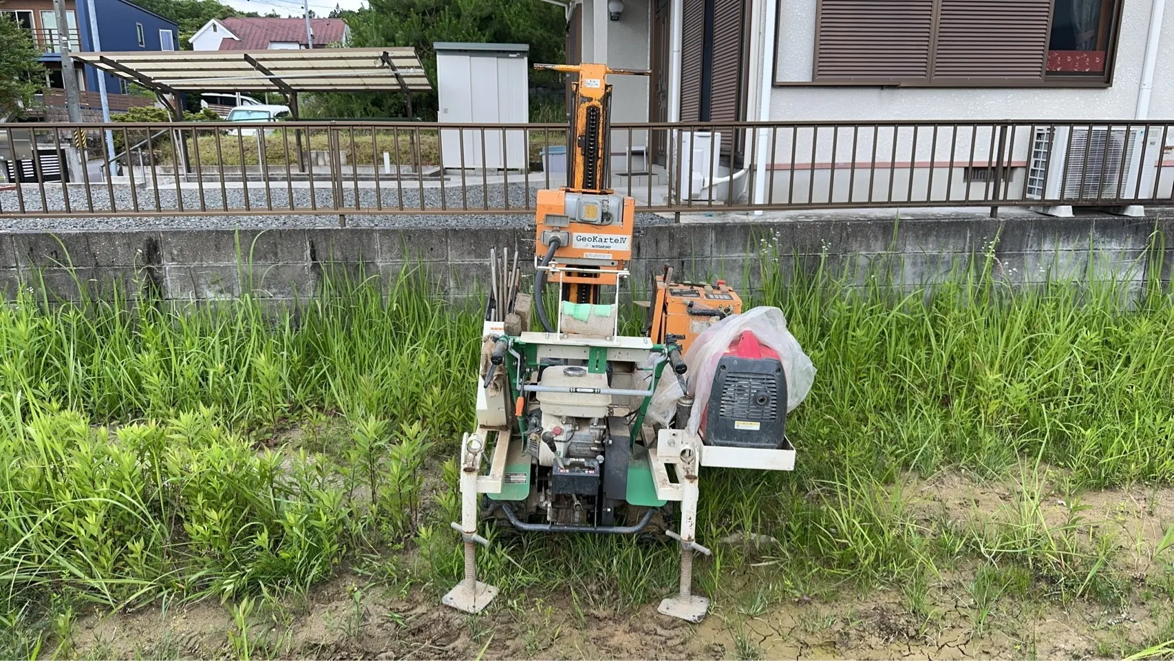 本日の地盤調査