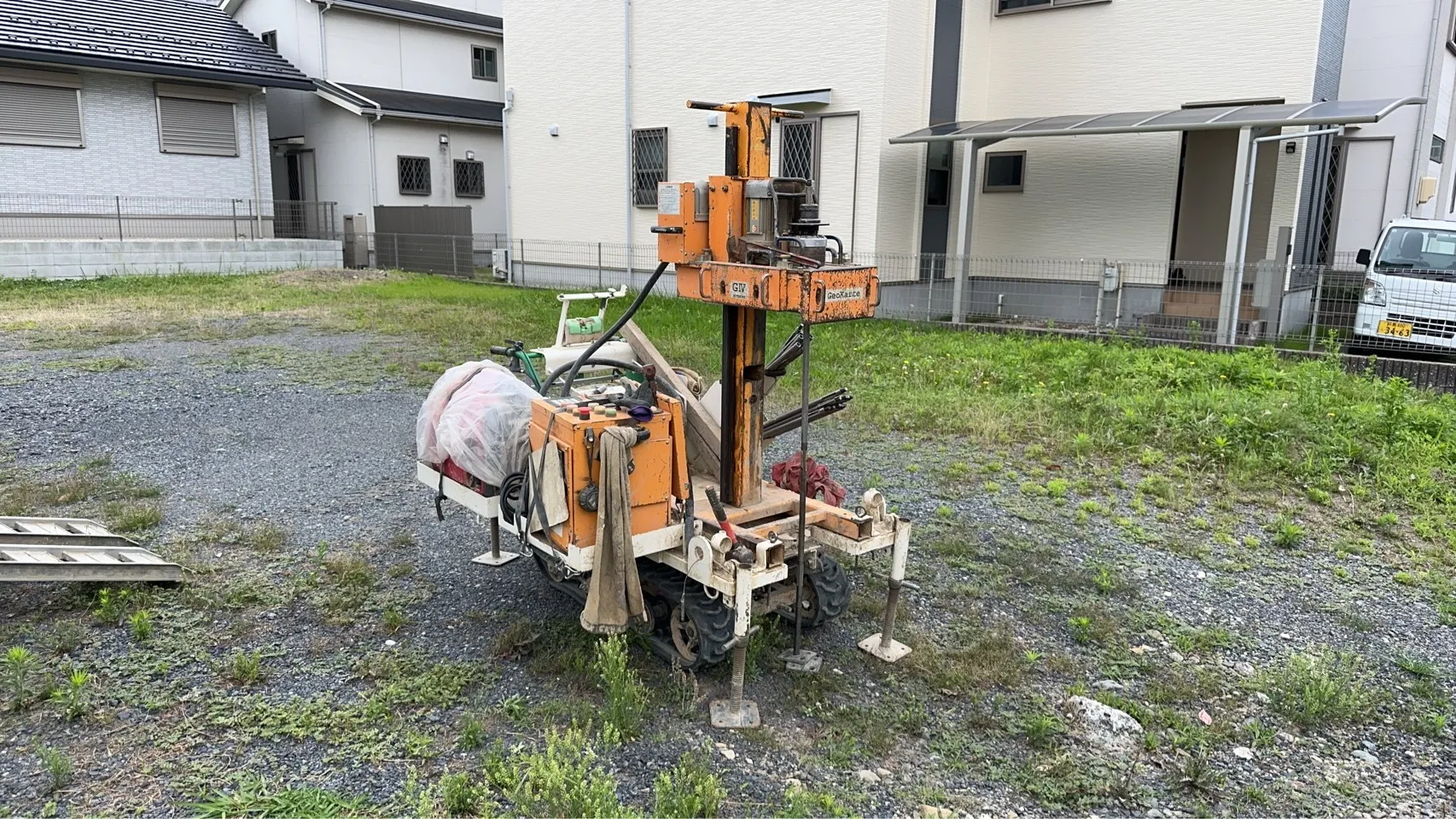 本日の地盤調査