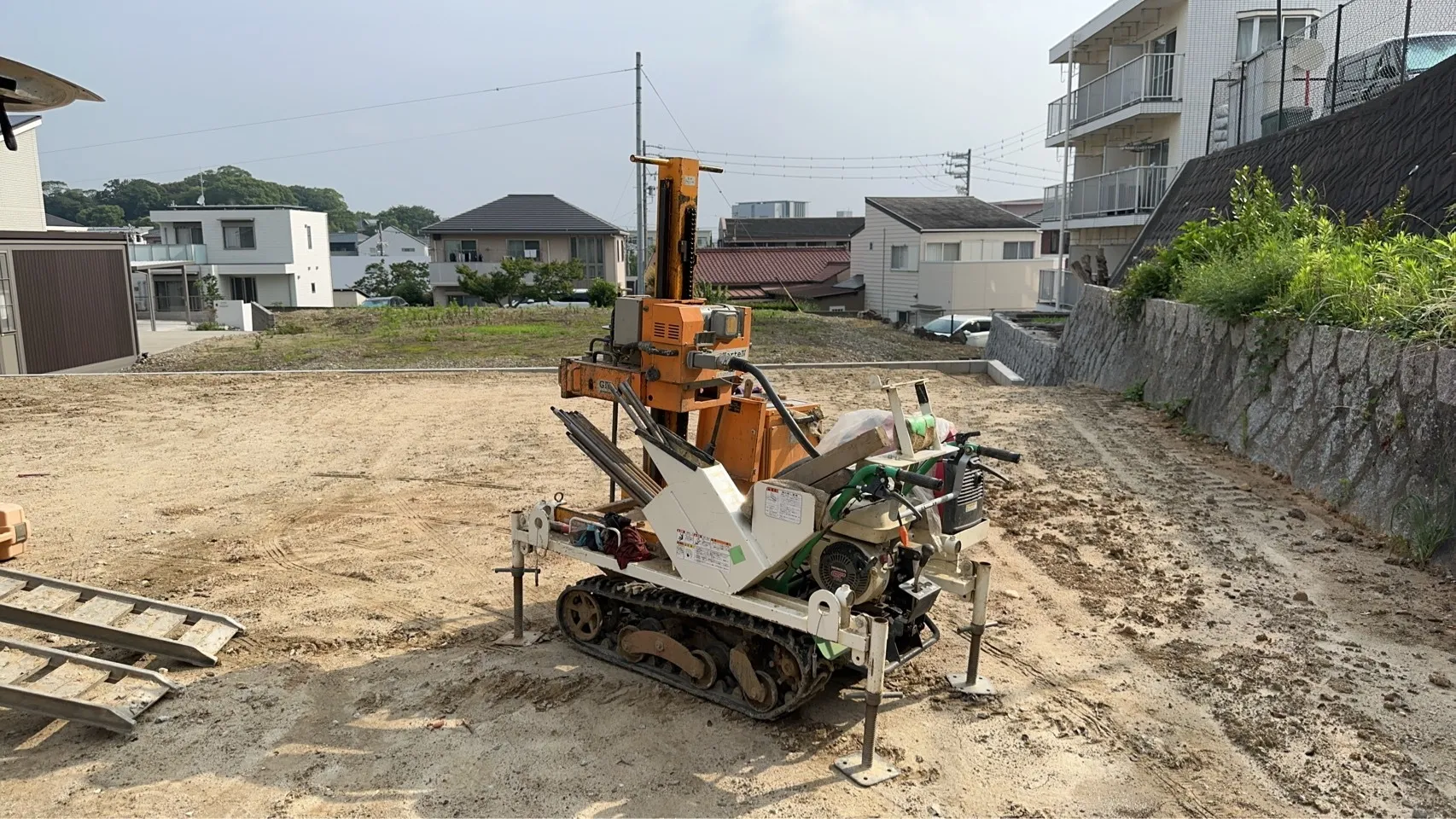 本日の地盤調査