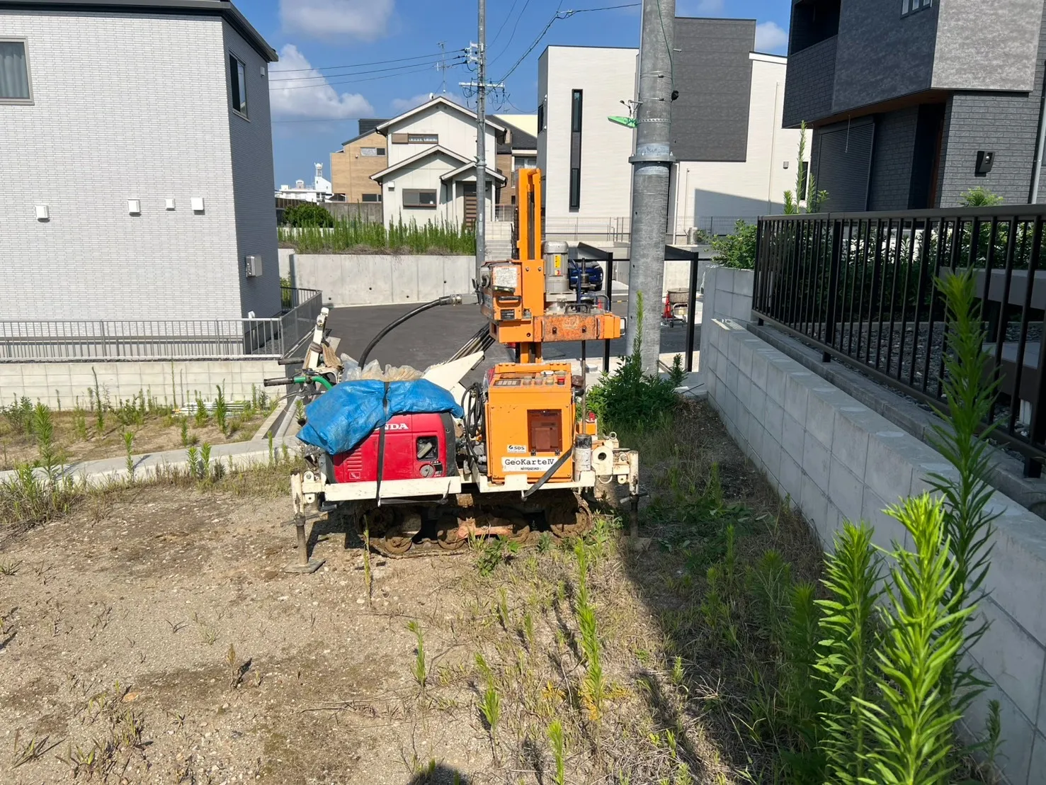 本日の地盤調査