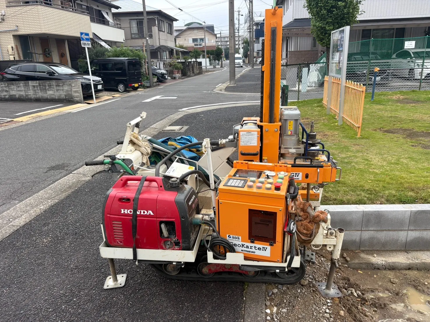 本日の地盤調査