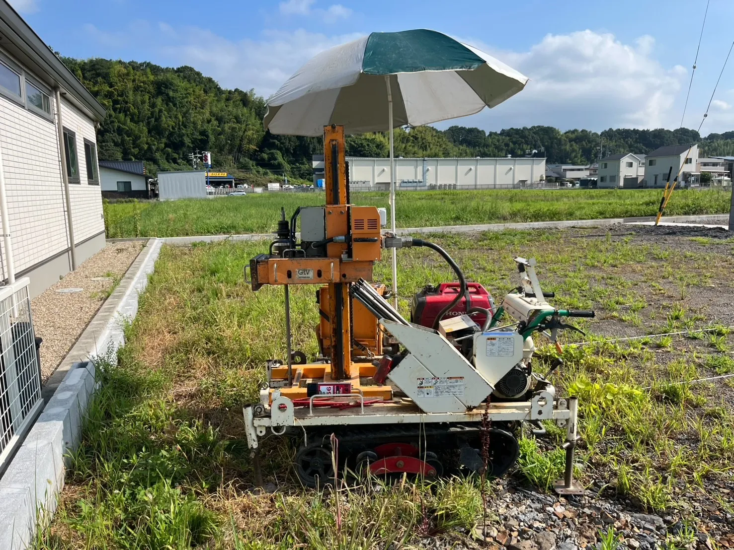 本日の地盤調査
