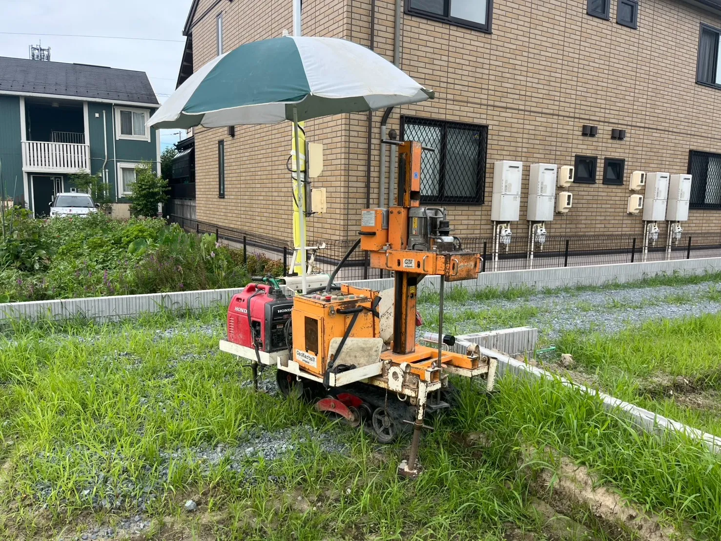 本日の地盤調査