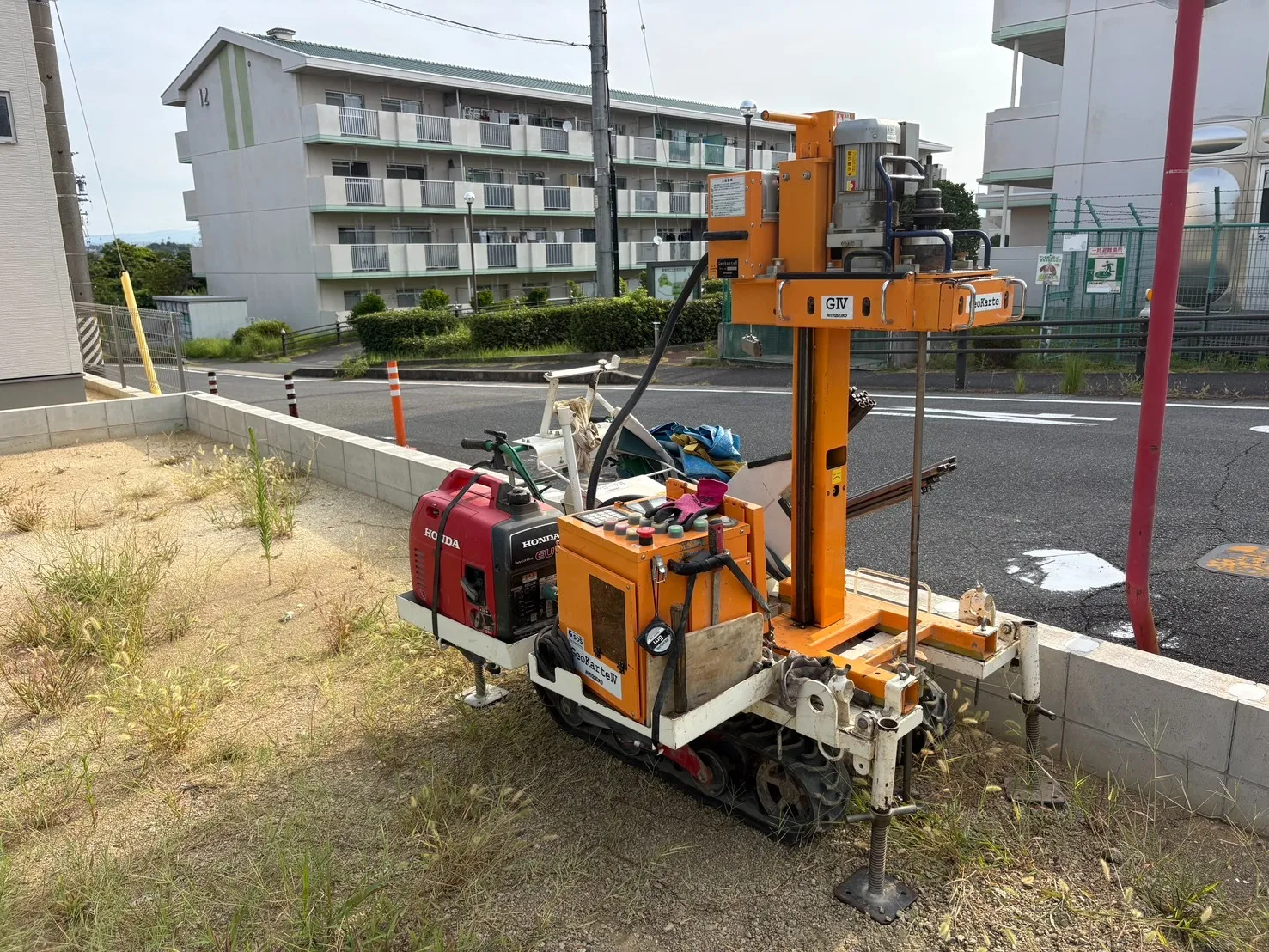 本日の地盤調査