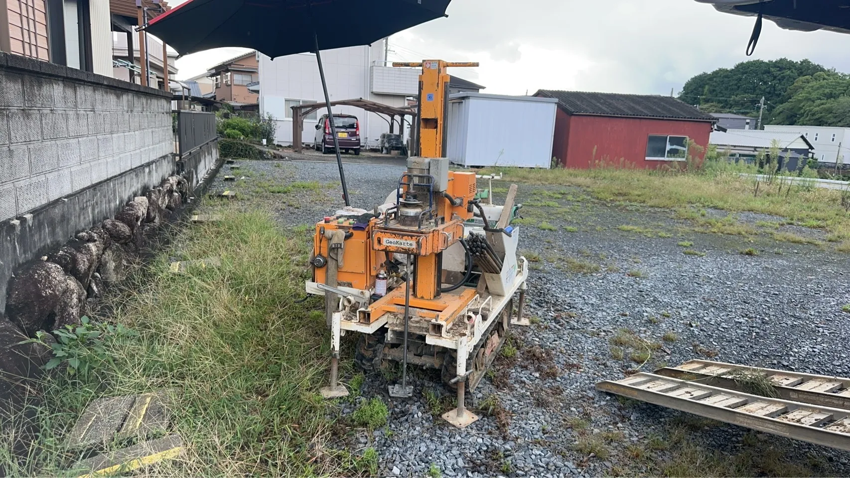 本日の地盤調査