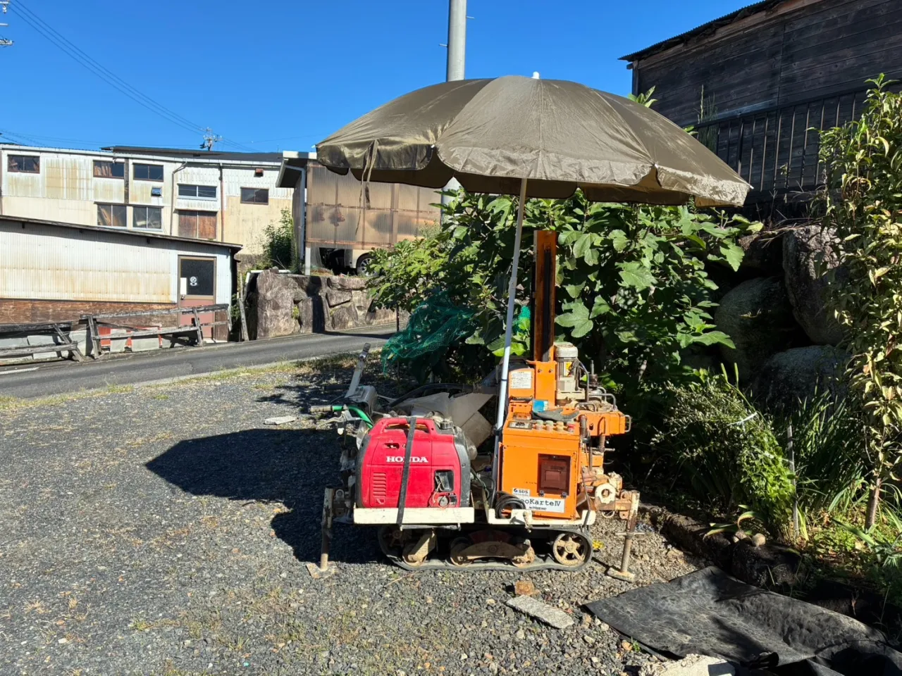 本日の地盤調査