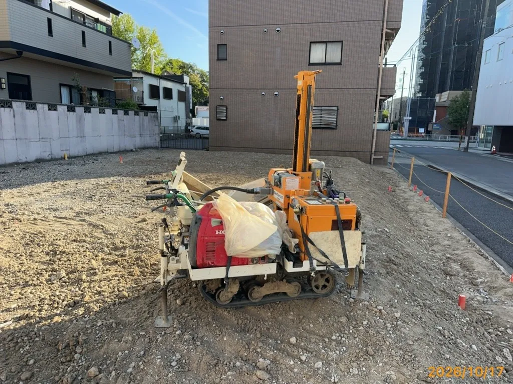 本日の地盤調査