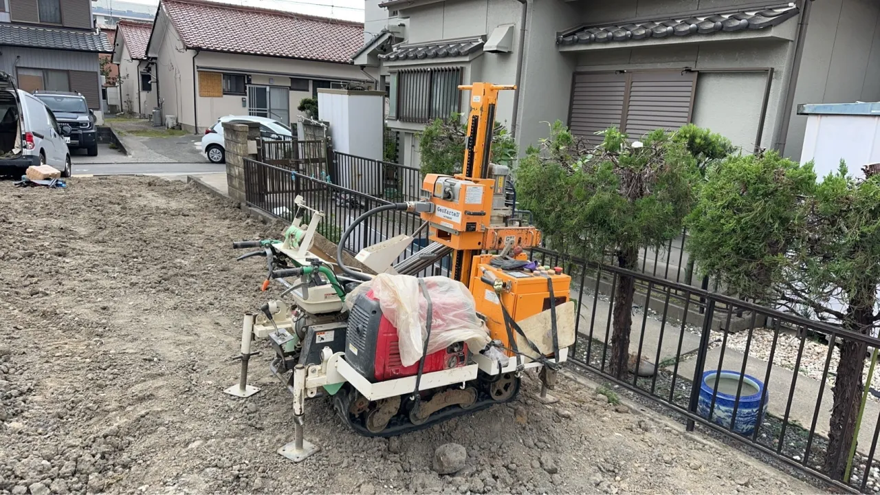 本日の地盤調査