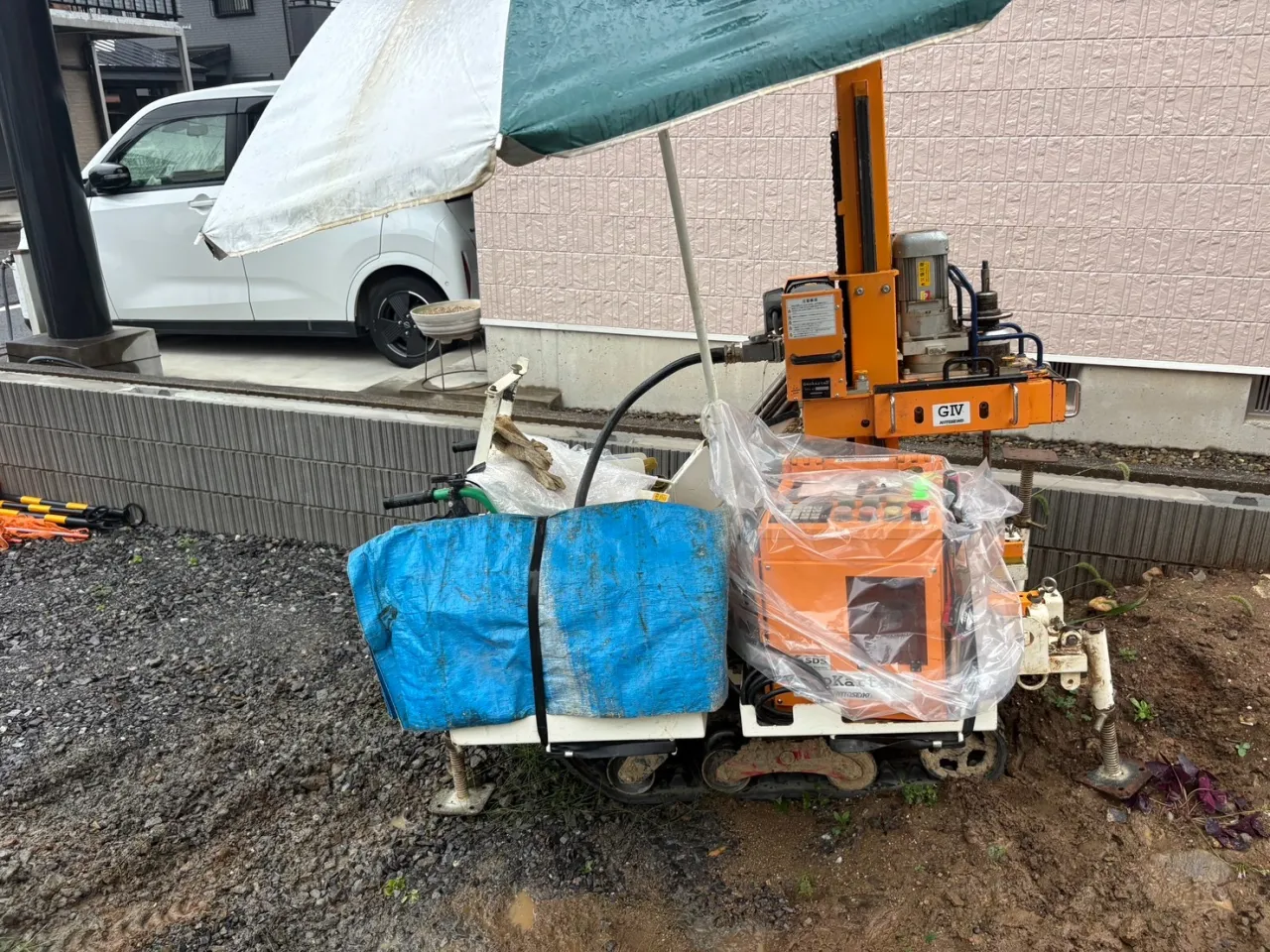 本日の地盤調査