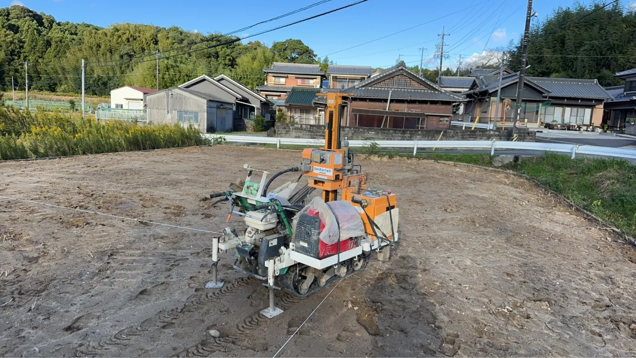 本日の地盤調査