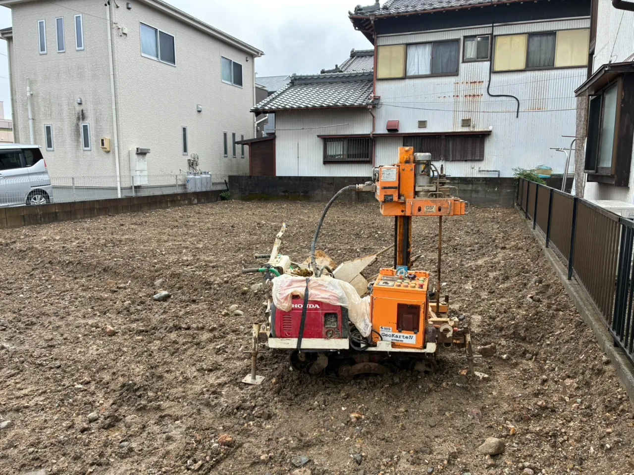 本日の地盤調査